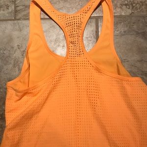 Bright orange tank